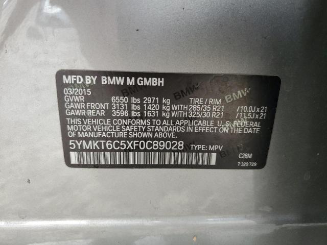 Photo 12 VIN: 5YMKT6C5XF0C89028 - BMW X5 M 