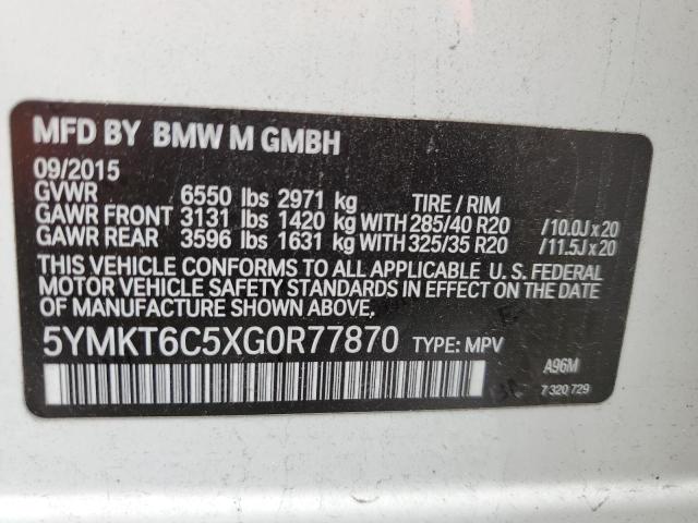 Photo 9 VIN: 5YMKT6C5XG0R77870 - BMW X5 M 