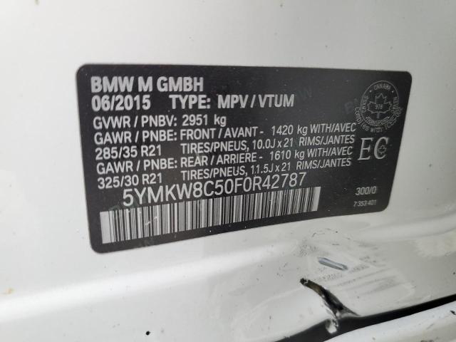 Photo 12 VIN: 5YMKW8C50F0R42787 - BMW X6 