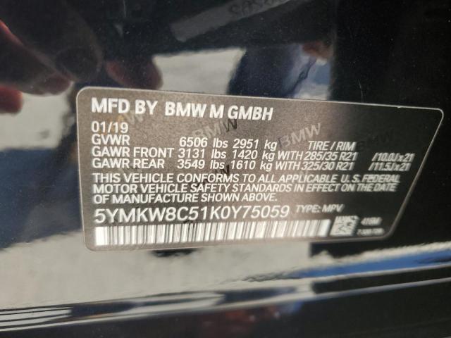 Photo 12 VIN: 5YMKW8C51K0Y75059 - BMW X6 