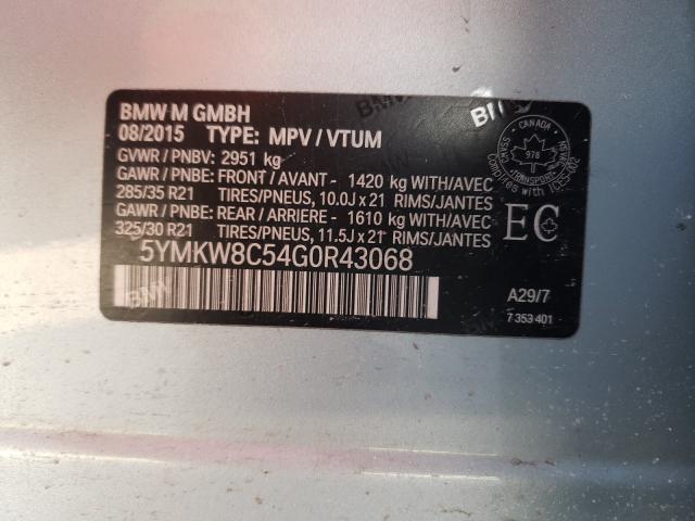 Photo 9 VIN: 5YMKW8C54G0R43068 - BMW X6 