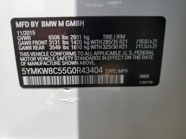 Photo 12 VIN: 5YMKW8C55G0R43404 - BMW X6 