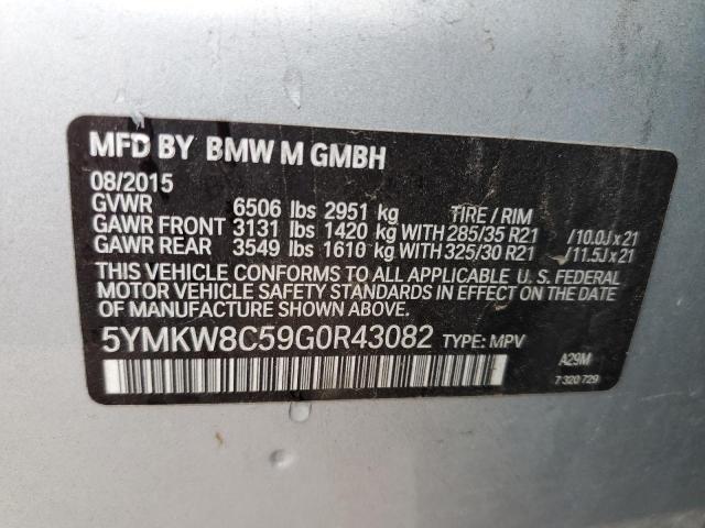 Photo 11 VIN: 5YMKW8C59G0R43082 - BMW X6 M 