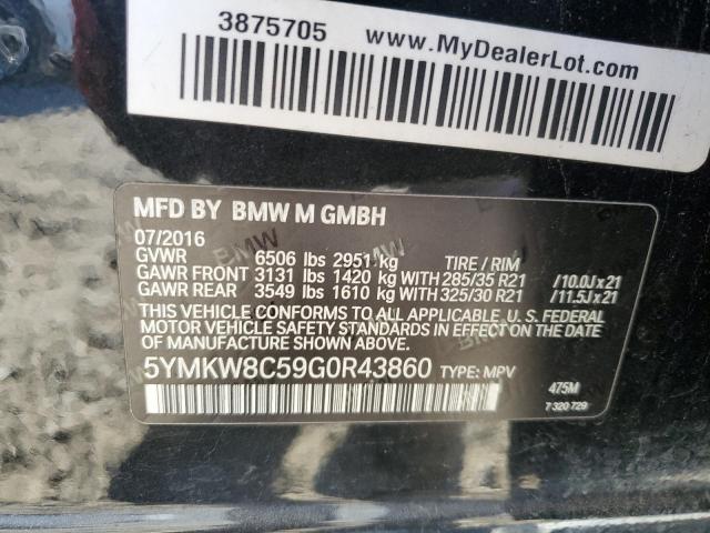 Photo 12 VIN: 5YMKW8C59G0R43860 - BMW X6 M 