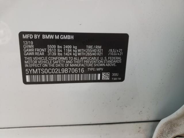 Photo 9 VIN: 5YMTS0C02L9B70616 - BMW X3 M COMPE 