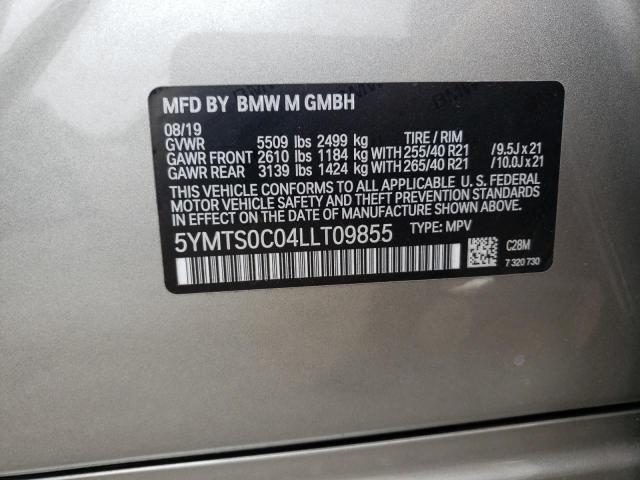 Photo 9 VIN: 5YMTS0C04LLT09855 - BMW X3 M COMPE 