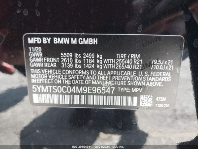 Photo 8 VIN: 5YMTS0C04M9E96547 - BMW X3 