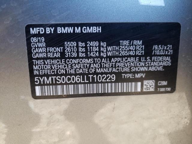 Photo 9 VIN: 5YMTS0C06LLT10229 - BMW X3 M COMPE 