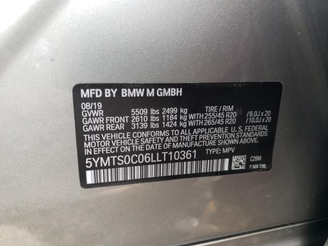 Photo 9 VIN: 5YMTS0C06LLT10361 - BMW X3 M COMPE 