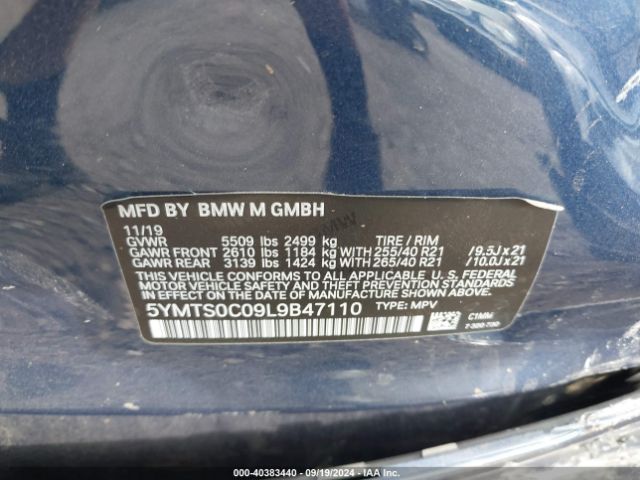 Photo 8 VIN: 5YMTS0C09L9B47110 - BMW X3 