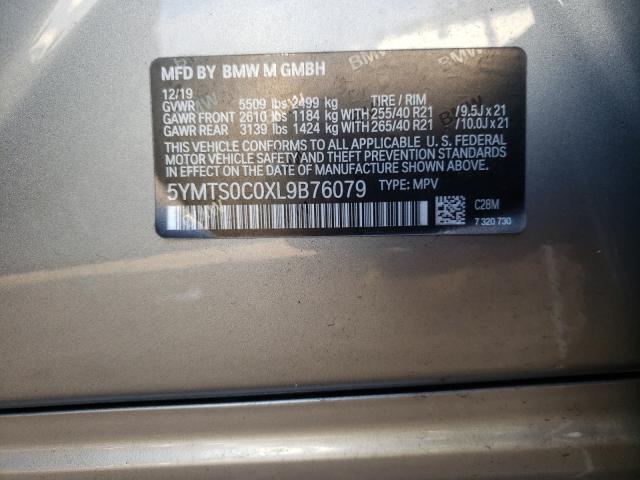 Photo 9 VIN: 5YMTS0C0XL9B76079 - BMW X3 M COMPE 