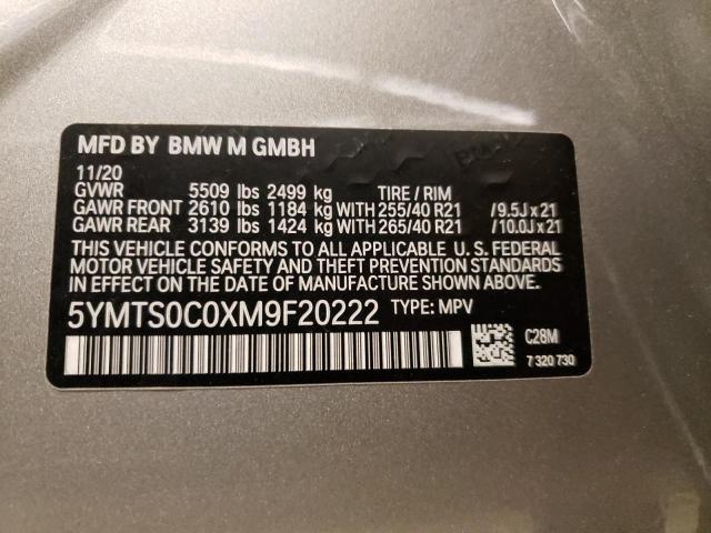 Photo 9 VIN: 5YMTS0C0XM9F20222 - BMW X3 M COMPE 