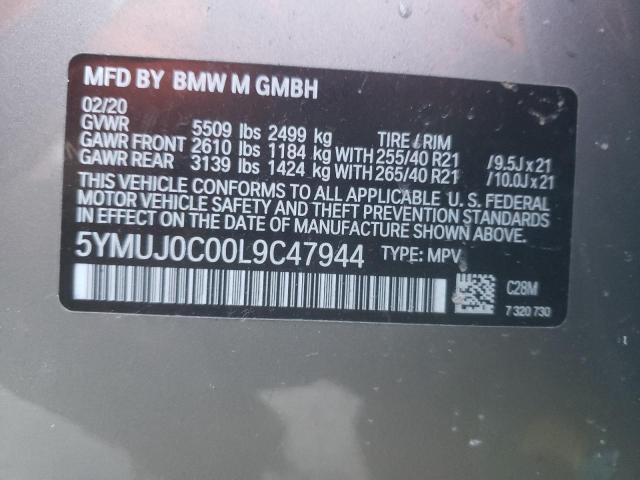 Photo 9 VIN: 5YMUJ0C00L9C47944 - BMW X4 M COMPE 