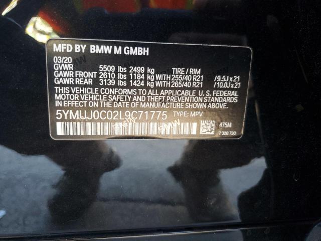 Photo 12 VIN: 5YMUJ0C02L9C71775 - BMW X4 M COMPE 