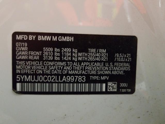 Photo 9 VIN: 5YMUJ0C02LLA99783 - BMW X4 