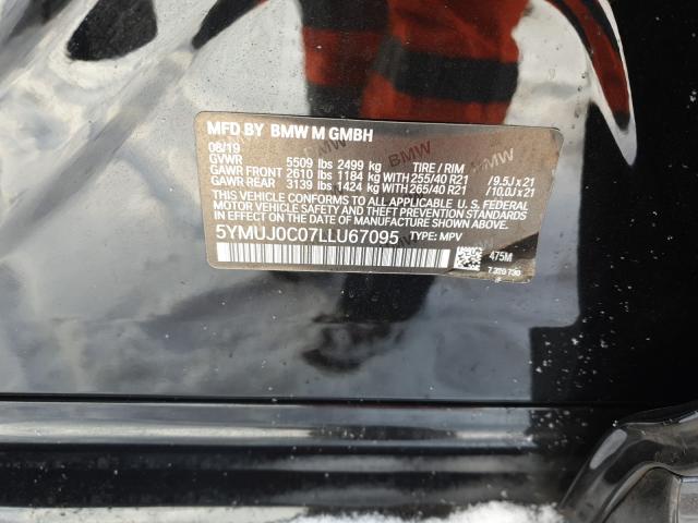 Photo 9 VIN: 5YMUJ0C07LLU67095 - BMW X4 M 