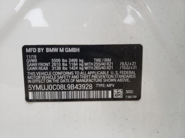 Photo 9 VIN: 5YMUJ0C08L9B43928 - BMW X4 M COMPE 