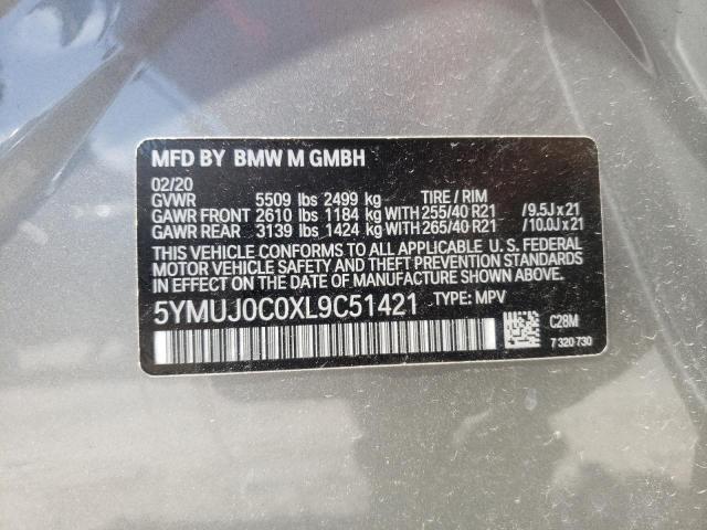 Photo 9 VIN: 5YMUJ0C0XL9C51421 - BMW X4 M COMPE 