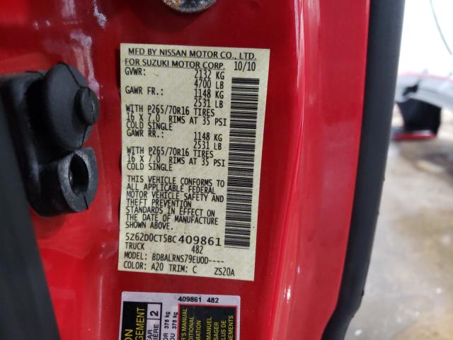 Photo 9 VIN: 5Z62D0CT5BC409861 - SUZUKI EQUATOR BA 