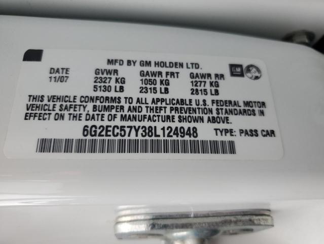 Photo 12 VIN: 6G2EC57Y38L124948 - PONTIAC G8 GT 