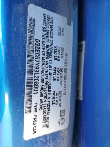 Photo 11 VIN: 6G2EC57Y99L208001 - PONTIAC G8 