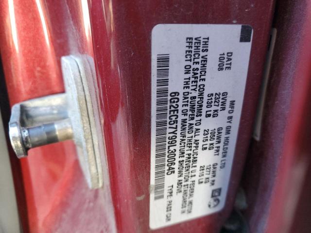 Photo 11 VIN: 6G2EC57Y99L300645 - PONTIAC G8 