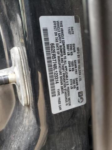 Photo 11 VIN: 6G2ER57748L123314 - PONTIAC G8 