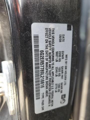 Photo 11 VIN: 6G2ER57789L218816 - PONTIAC G8 