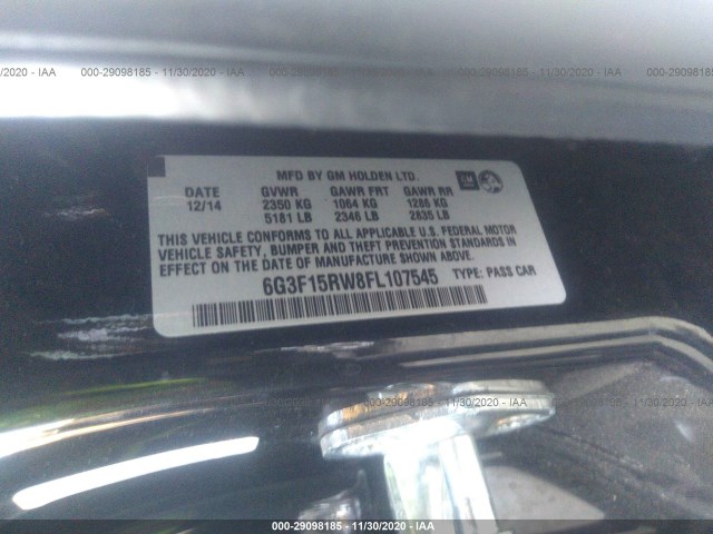 Photo 8 VIN: 6G3F15RW8FL107545 - CHEVROLET SS 