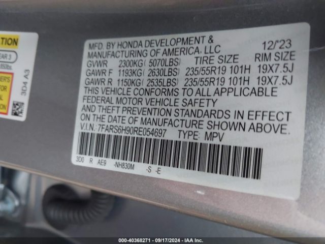 Photo 8 VIN: 7FARS6H90RE054697 - HONDA CR-V 