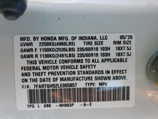 Photo 9 VIN: 7FART6H52LE005857 - HONDA CR-V 