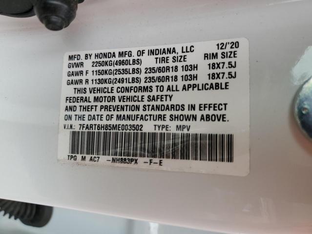 Photo 11 VIN: 7FART6H85ME003502 - HONDA CR-V EXL 