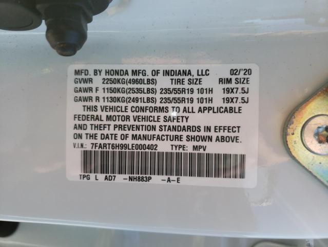 Photo 9 VIN: 7FART6H99LE000402 - HONDA CR-V TOURI 