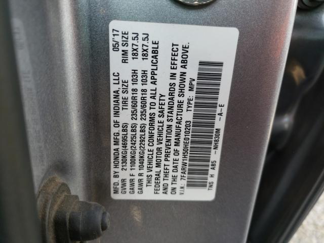 Photo 9 VIN: 7FARW1H50HE010203 - HONDA CR-V EX 