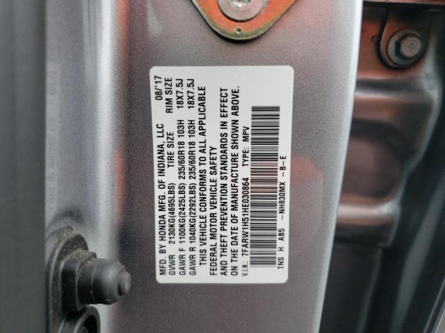 Photo 9 VIN: 7FARW1H51HE030864 - HONDA CR-V EX 