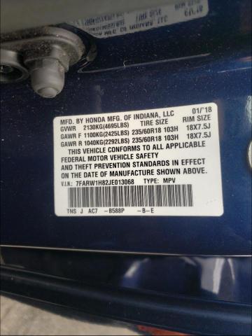 Photo 9 VIN: 7FARW1H82JE013068 - HONDA CR-V EXL 