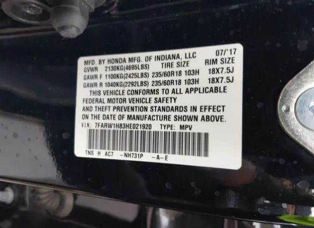 Photo 8 VIN: 7FARW1H83HE021920 - HONDA CR-V 