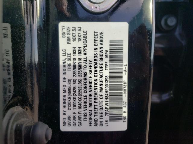 Photo 9 VIN: 7FARW1H84HE001398 - HONDA CR-V EXL 