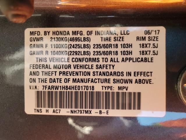 Photo 9 VIN: 7FARW1H84HE017018 - HONDA CR-V EXL 