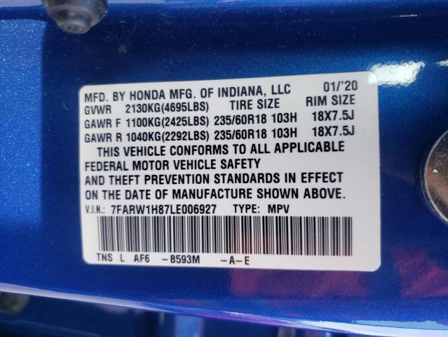 Photo 13 VIN: 7FARW1H87LE006927 - HONDA CR-V EXL 