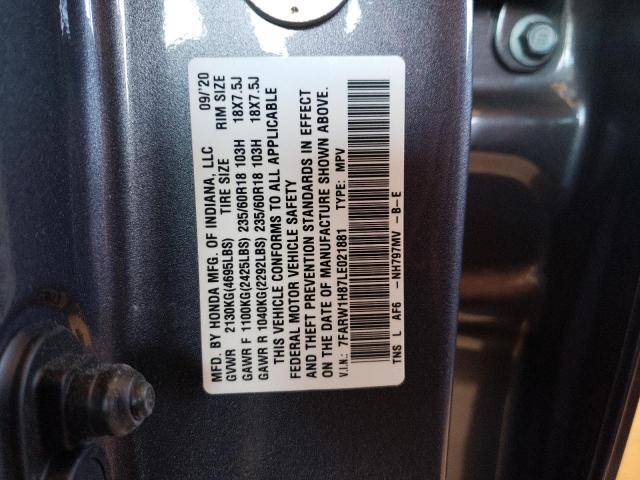 Photo 9 VIN: 7FARW1H87LE021881 - HONDA CR-V EXL 