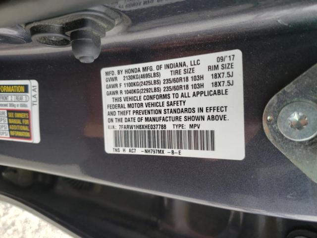 Photo 9 VIN: 7FARW1H8XHE037788 - HONDA CR-V EXL 