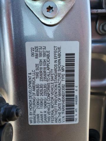 Photo 12 VIN: 7FARW1H8XNE013082 - HONDA CR-V EXL 