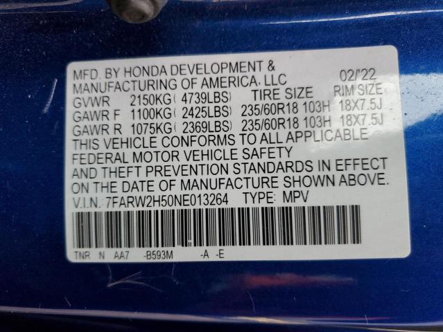 Photo 12 VIN: 7FARW2H50NE013264 - HONDA CR-V EX 