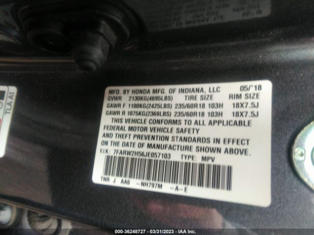 Photo 8 VIN: 7FARW2H56JE057103 - HONDA CR-V 