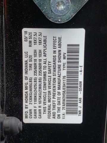 Photo 9 VIN: 7FARW2H58JE041176 - HONDA CR-V EX 