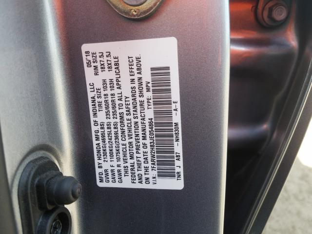 Photo 9 VIN: 7FARW2H83JE054864 - HONDA CR-V EXL 