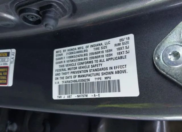 Photo 8 VIN: 7FARW2H86JE056236 - HONDA CR-V 