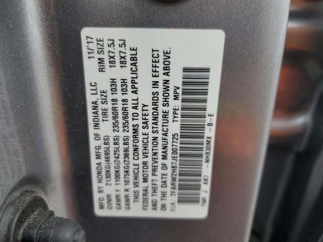 Photo 12 VIN: 7FARW2H87JE007725 - HONDA CR-V EXL 