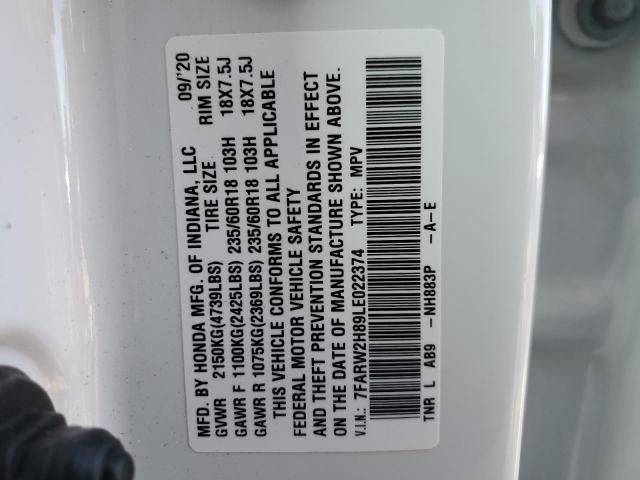 Photo 12 VIN: 7FARW2H89LE022374 - HONDA CR-V EXL 